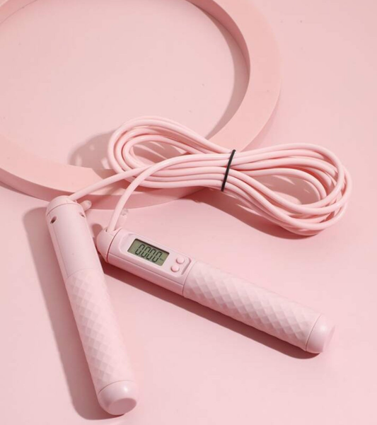 Jump rope, digital fitness jump rope with calorie counter, men's and women's jump rope with bearings and steel wire 118inch/3m material pvc