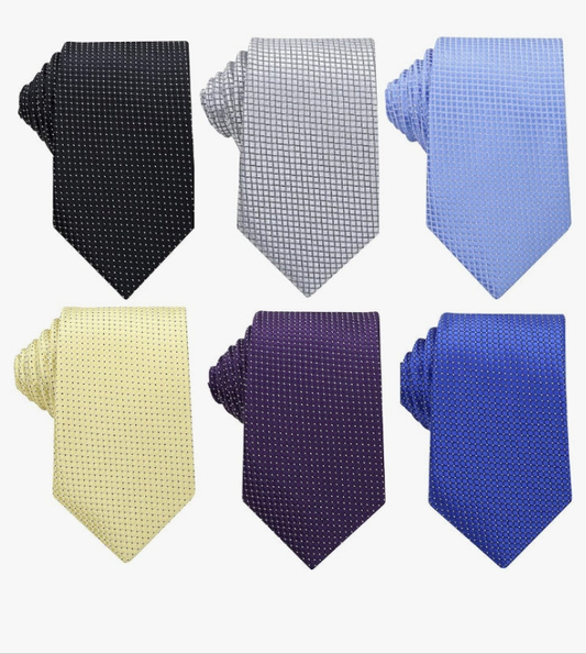 Lot 6 PCS Classic Men's Silk Tie Necktie Woven JACQUARD Neck Ties