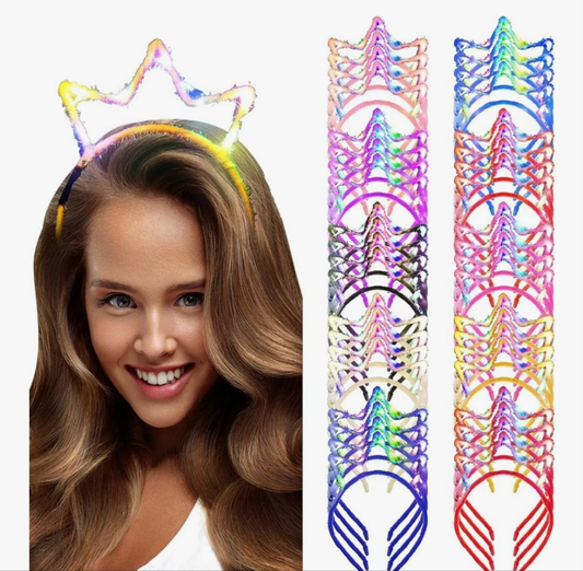 Light up Crown Headband LED Glow Crown Headband Light up Hoop LED Hoop