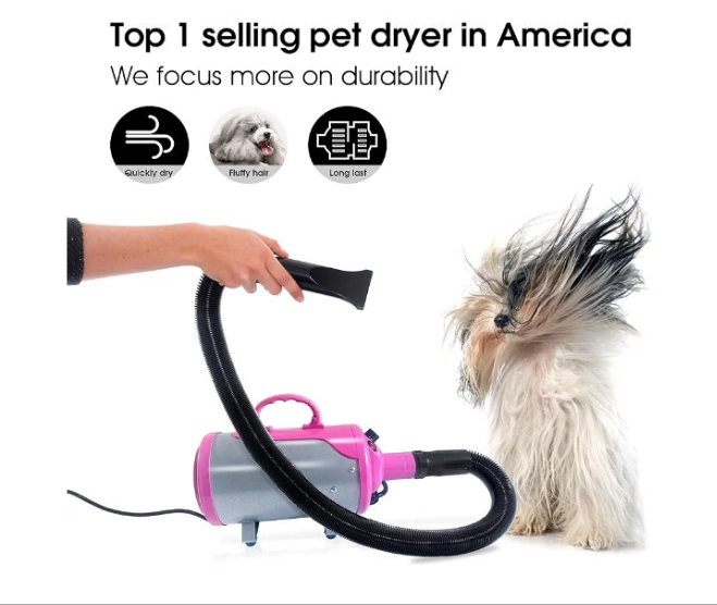 Pet Groomer Partner Pet Hair Force Dryer Dog or Cat Grooming Blower with Heater