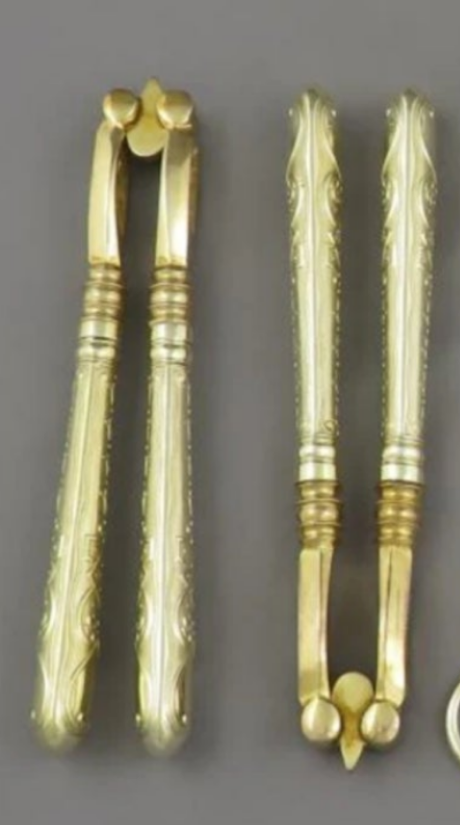 Elizabethan Pattern Silver Gilt Flatware Service for 18
