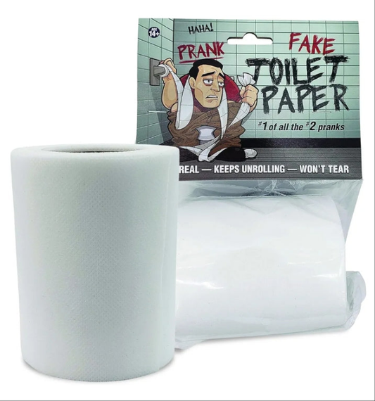 No Tear Prank Toilet Paper - Impossible to Rip Gag for Adults and Kids