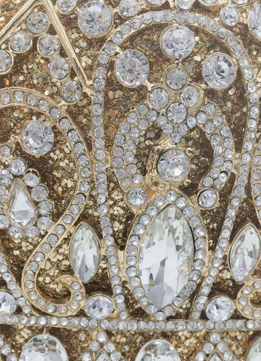Crown C$  Crystal Clutch Purse Women Formal Evening Minaudiere Handbags Party Dinner Rhinestone Clutch Bag,Mini COCOMONEY