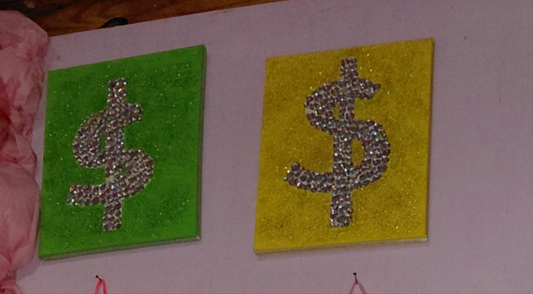 COCOMONEY ART Money symbol 1 OF 1 CUSTOM PIECE BY COCOMONEY