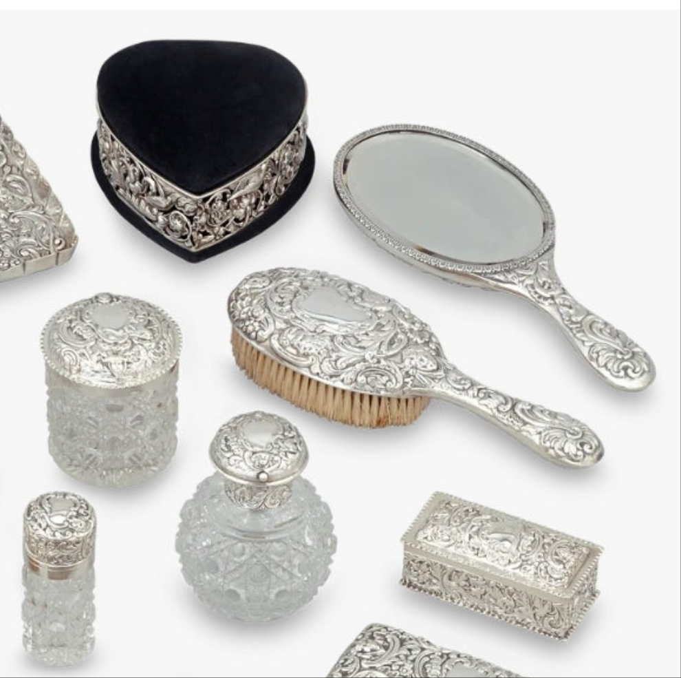 Antique Victorian Dressing Table Set by