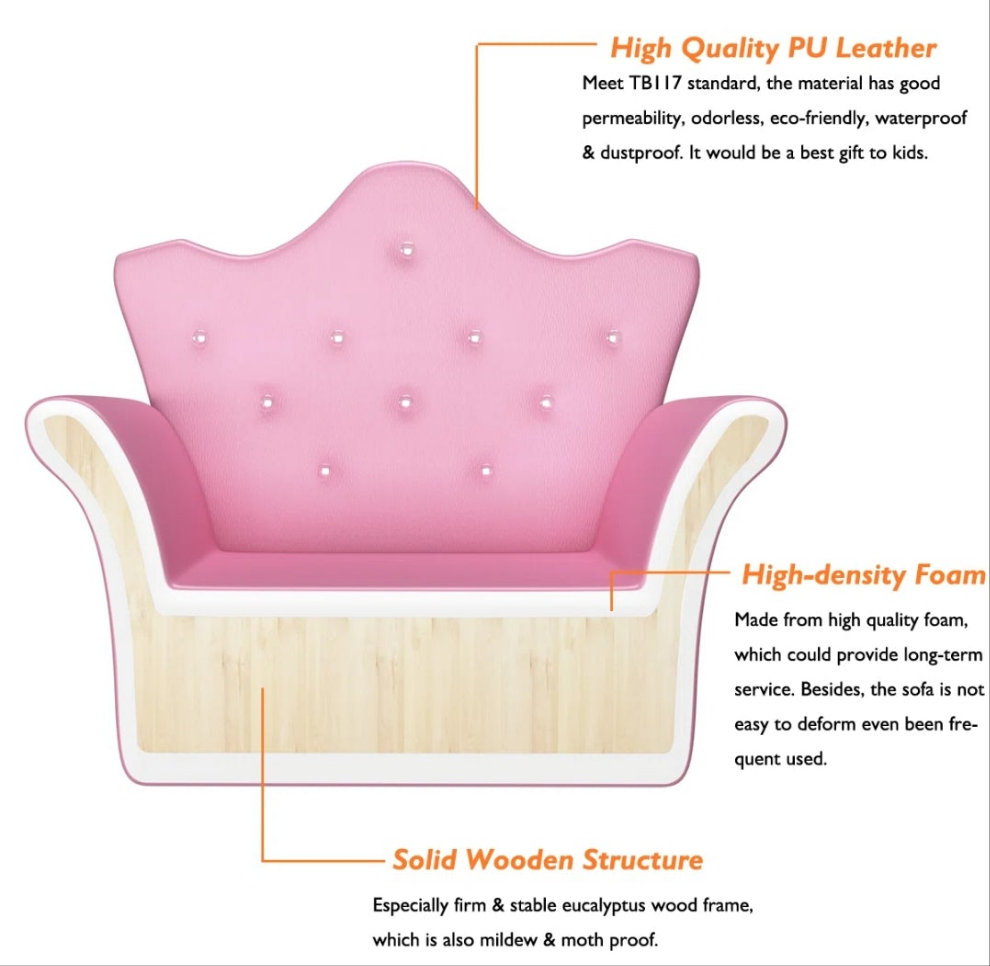 Kids 7'' Club Chair Chair and Ottoman