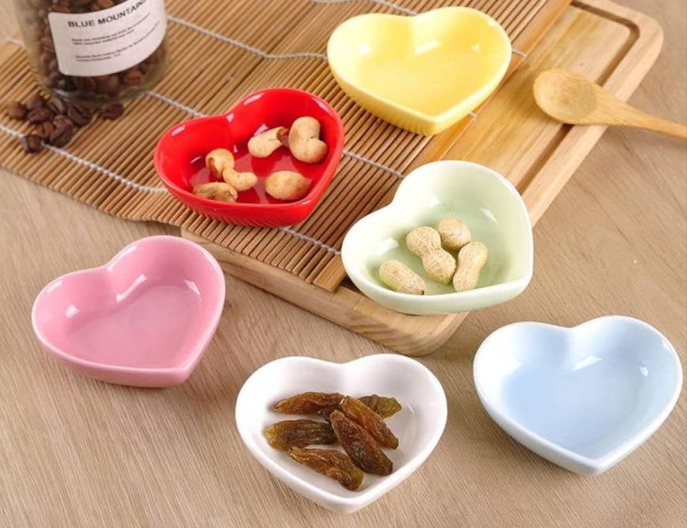 Cherry Blossom Dish Set, Cute Ceramic Plates, Sauce/Seasoning Dish, Sushi Dishes, Soy Dipping Bowl, Dessert, Appetizer Plates, Serving Dish for Kitchen Home