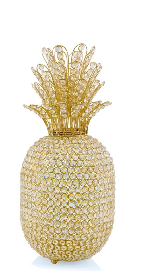 Crystal bling fruit in gold or silver tones pineapple apple or a juicy pear fun in different sizes too