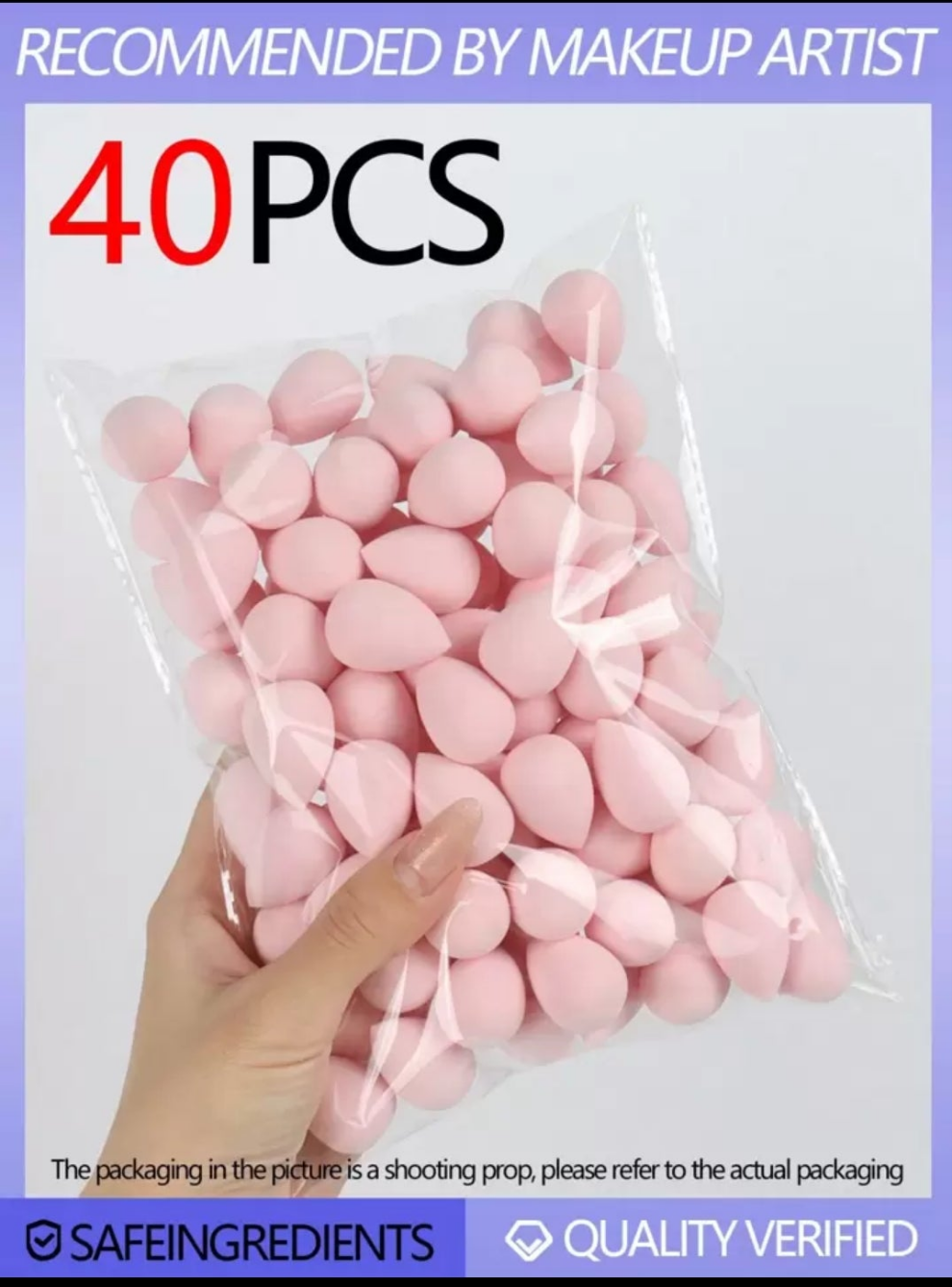 Mini Makeup Sponges, Dry & Wet Dual-Purpose Cosmetic Blender Sponge, Makeup Tools Set material pur