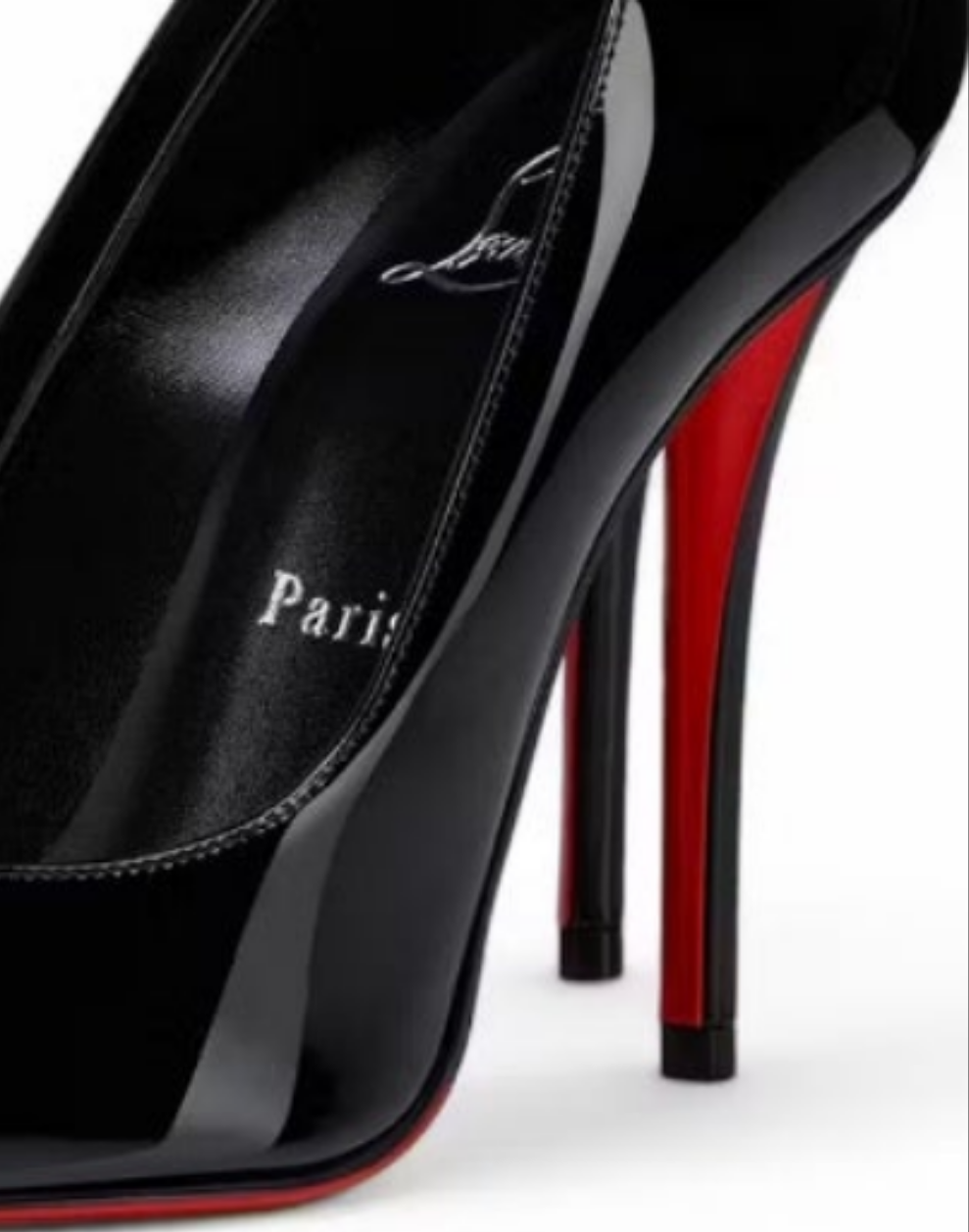 Christian Louboutin Miss Z 100mm Pump
Black Patent Calf Leather