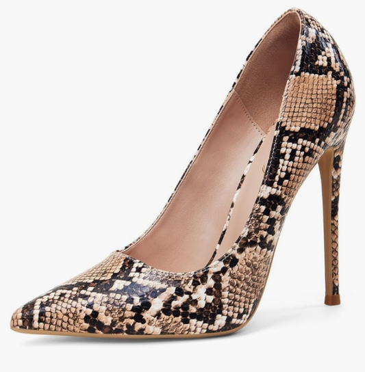 Women Pumps, Pointed Toe High Heel 4.7 inch/12cm Party Stiletto Heels Shoes Matte