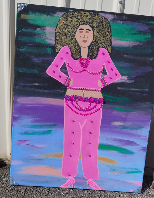 COCOMONEY ART RBS 1 OF 1 CUSTOM PIECE BY COCOMONEY PAINTING ON CANVAS