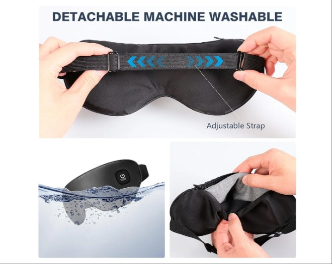 Heated Eye Mask Cordless, Warm Eye Compress for Dry Eyes Stye Blepharitis Chalazion MGD Eye Treatment, Heat Therapy to Unclog Gland, Soothe Tired and Sore Eyes