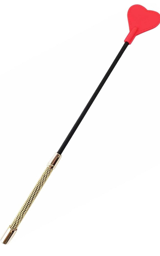 18 Inch Riding Crop with Golden Metal Handle for Equestrian Horse,Stage Performance Racing Cosplay Horsewhip