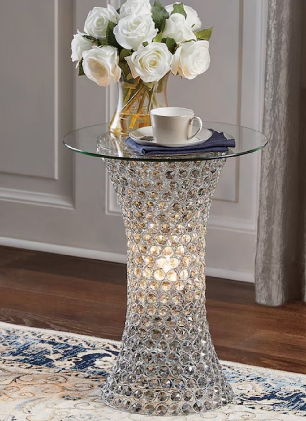 Crystal lit table in 3 options stunning unique pieces fun