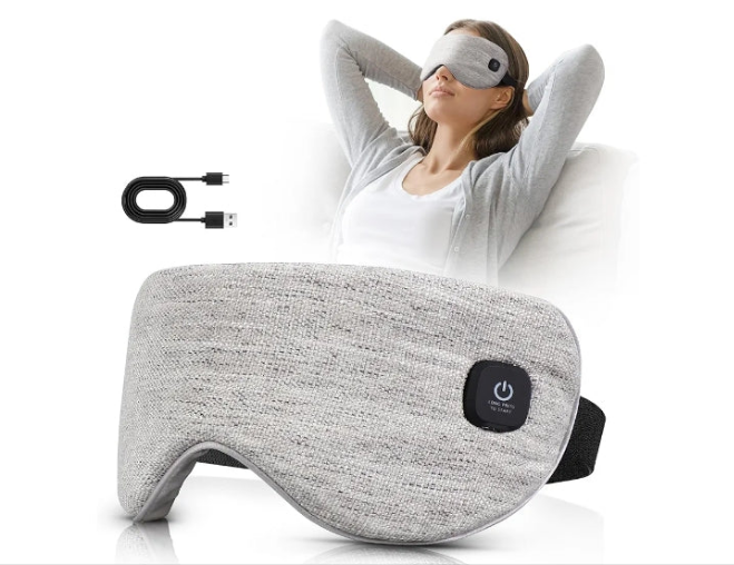 Heated Eye Mask Cordless, Warm Eye Compress for Dry Eyes Stye Blepharitis Chalazion MGD Eye Treatment, Heat Therapy to Unclog Gland, Soothe Tired and Sore Eyes
