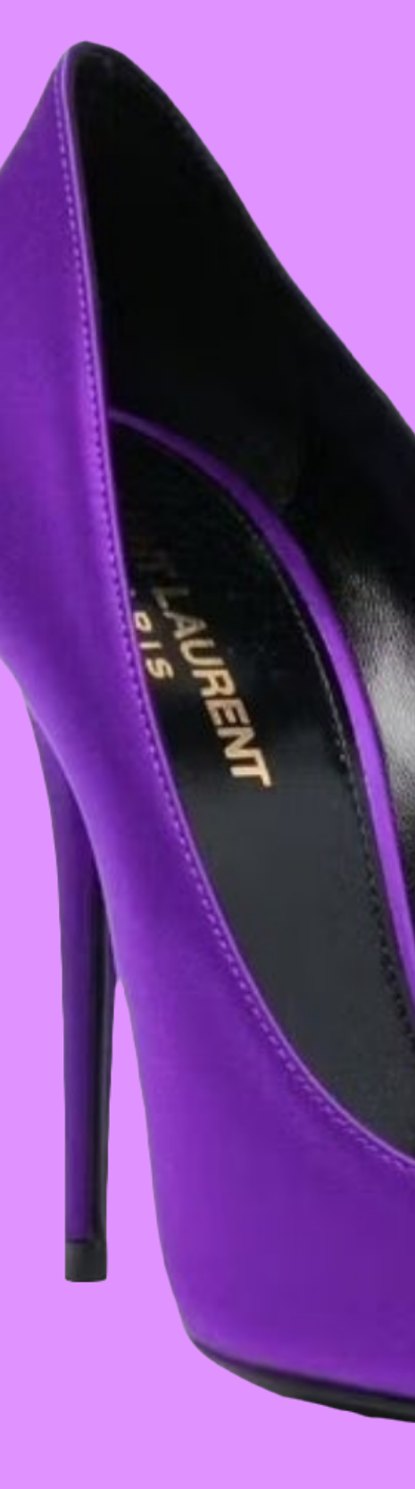 Saint Laurent Marylin pump. Purple