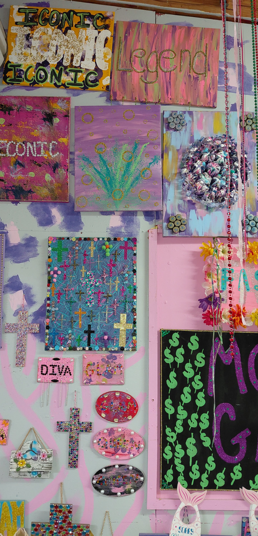 COCOMONEY ART UNDER THE SEA 1 OF 1 CUSTOM PIECE BY COCOMONEY and GLAMOROUS