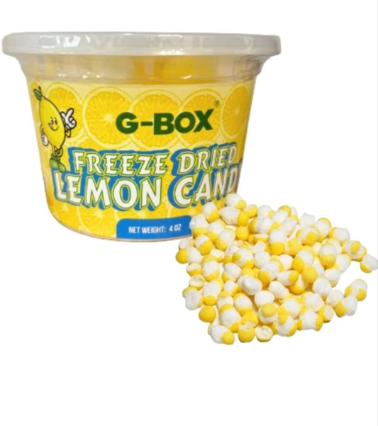 Freeze Dried Lemonheads Candy (4 OZ Lemon Candy), TikTok Trend items, Delightful Crunchy, Citrus Flavorful Burst, Air-tight Sealed in a Deli Container