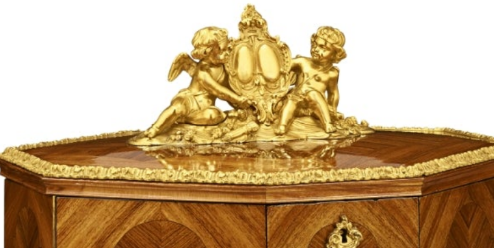 Baccarat Cave à Liqueur with Sèvres Porcelain