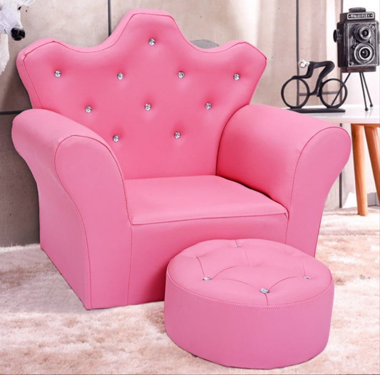 Kids 7'' Club Chair Chair and Ottoman