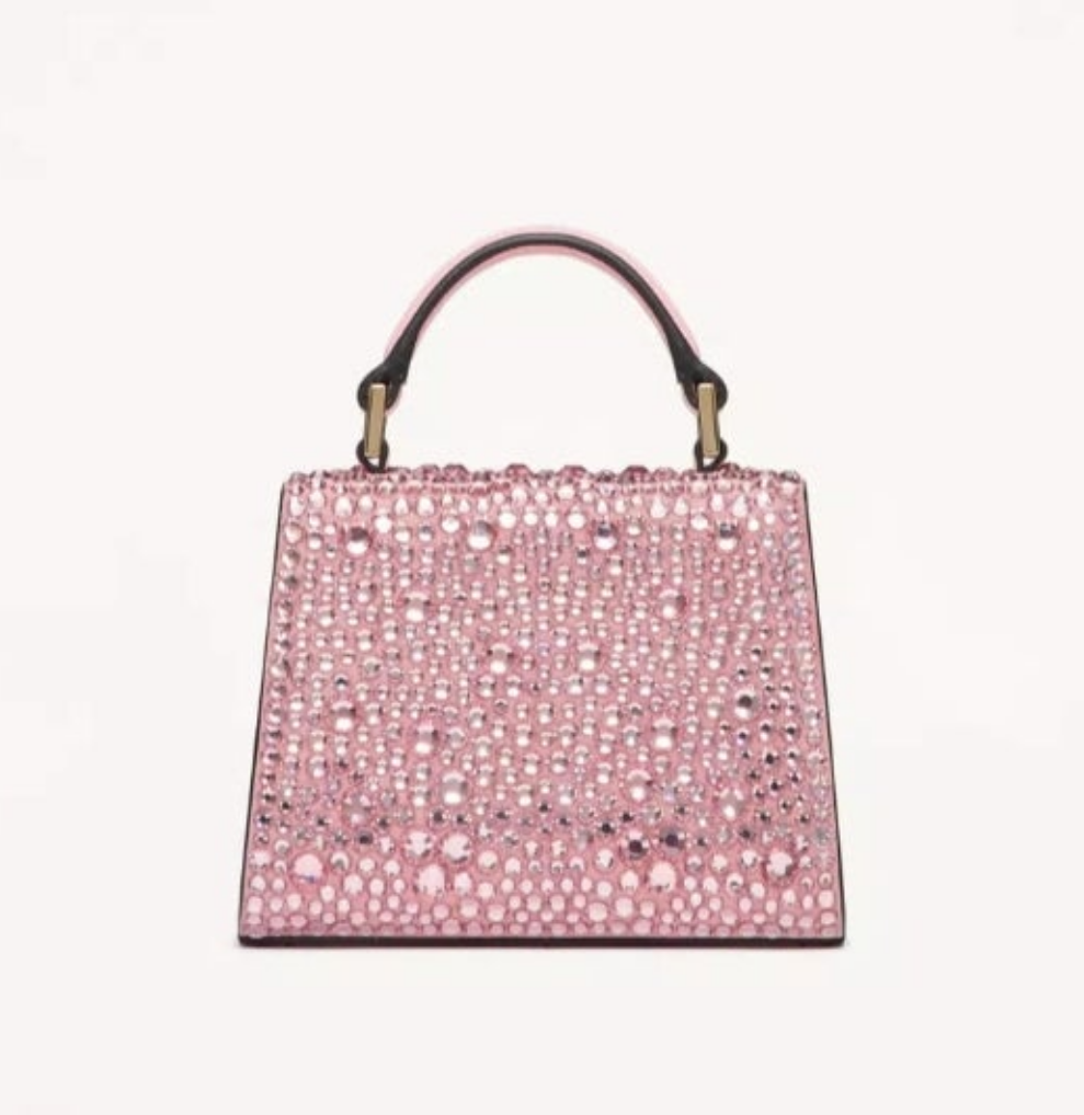 Devotion Metallic Leather Top Handle Bag