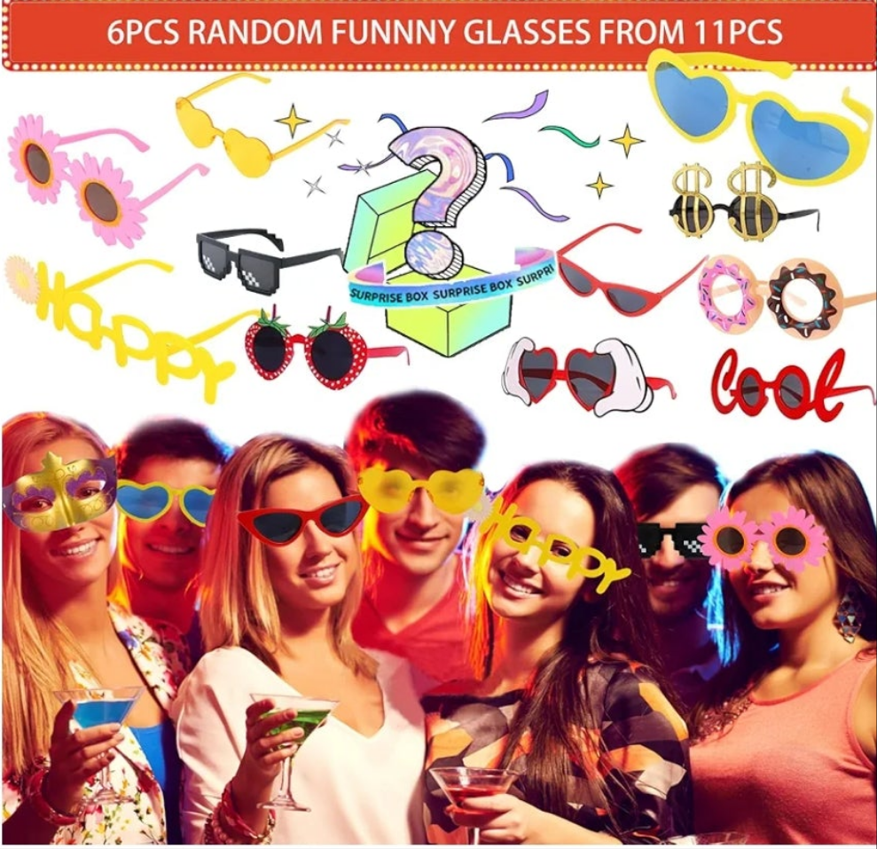 Party supplies Photo Booth Props Set for Adult, Novelty Funny Hats and Glasses, Colorful Wig, Inflatable, Phtot Booth Props Kit for Graduation, Wedding, Birthday, Bachelorette and All Occasions