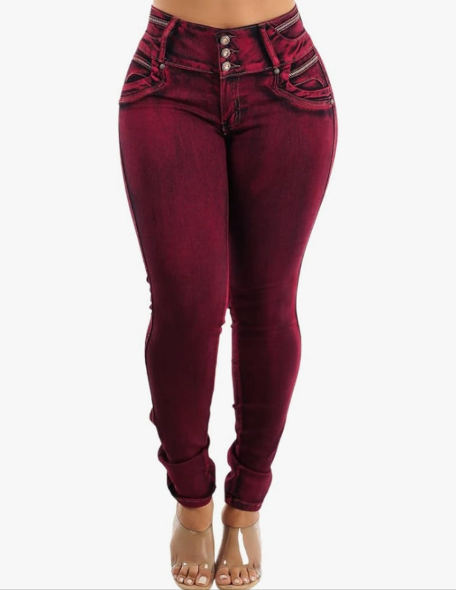 High Waisted Skinny Levanta Cola Stretch Jeans