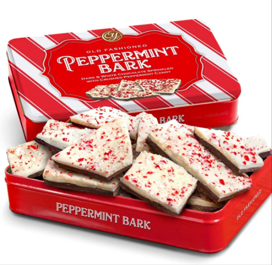 A Gift Inside Handmade Layered Dark and White Chocolate Peppermint Bark