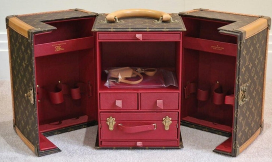 Rare Louis Vuitton Trunk Sharon Stone Case amfAR 1 Of "100 Legendary Trunks" One of the rarest LV trunks and one of the 100 Legendary Trunks as per the LV book. Comes with original papers.