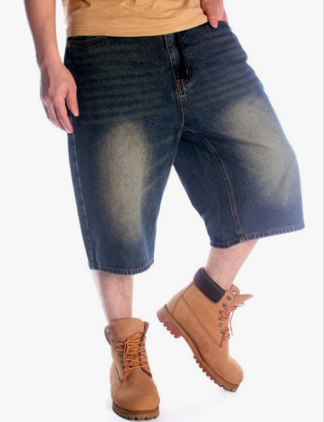 Fashion Hip Hop Jeans Baggy Denim Shorts