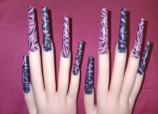 COCOMONEY NAILS CUSTOM 1 OF 1 GLUE ON PRESS ON COMES WITH FREE GIFTS #o6