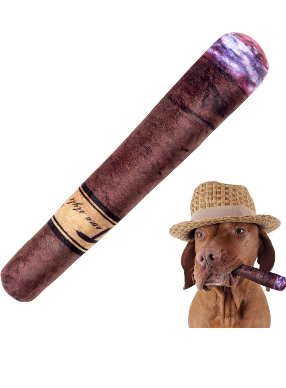 Puppy Chiefer 3000 - Funny Dog Toys - Plush Squeaky Weed for Medium, Small and Large - Cute Dog Gifts for Dog Birthday - Cool Stuffed Dog Toys