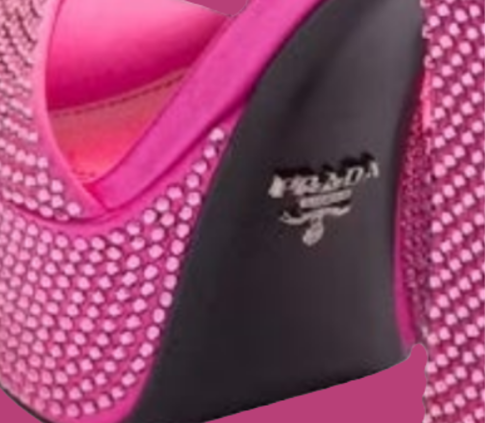 Prada 135mm Crystal Platform Sandals
Begonia Pink Satin