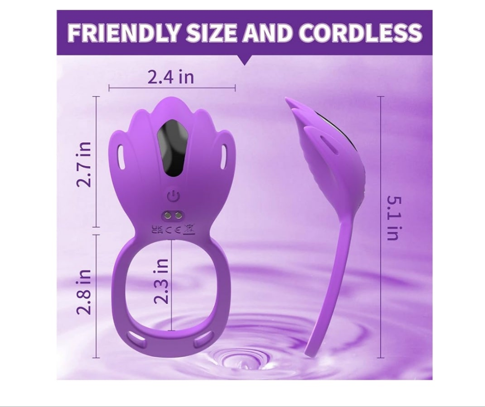 Adult Sex Toys Wearable Panty Vibrator,Female Sex Toy with 9 Vibration Modes,Vibrating Penis Ring Clitoral Stimulator,Couple Sex Toy with APP Remote Control Vibrators for Women Men Sexual (