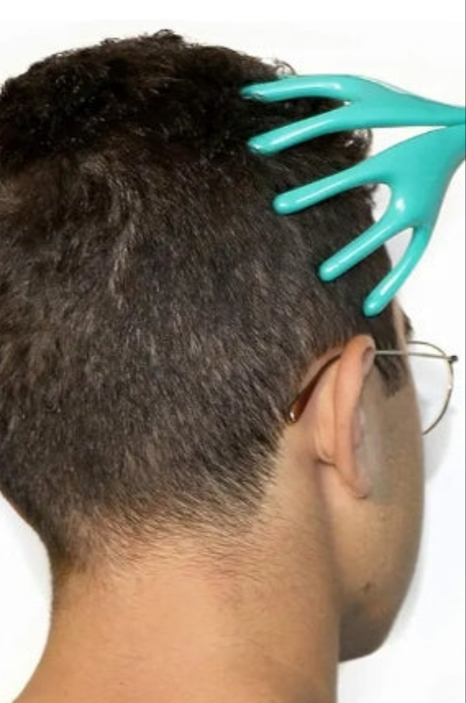 Head Massager, Handheld Scalp and Temple Massage Tool, Relaxing Massage Tingler and Scratcher for Hair Stimulation…