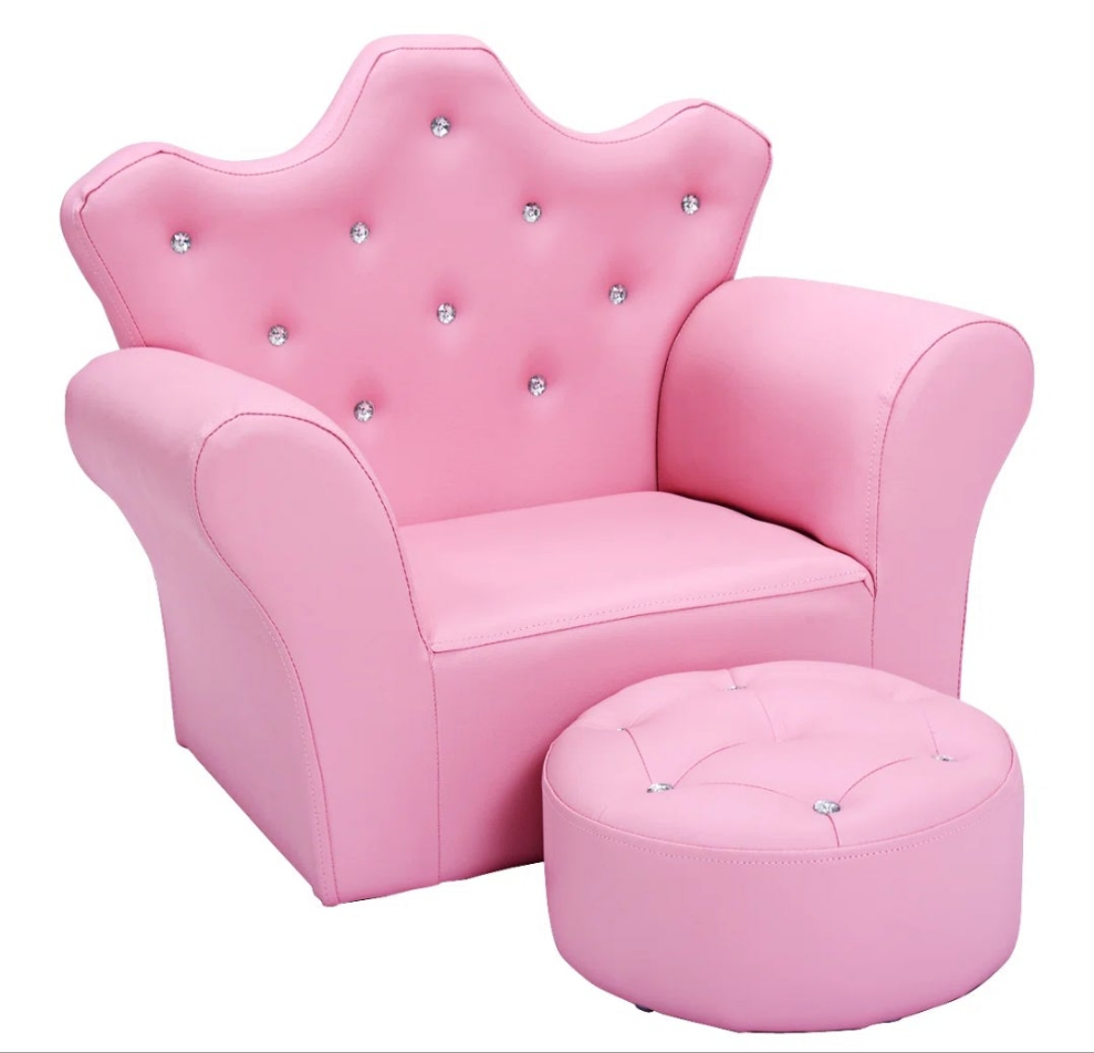 Kids 7'' Club Chair Chair and Ottoman
