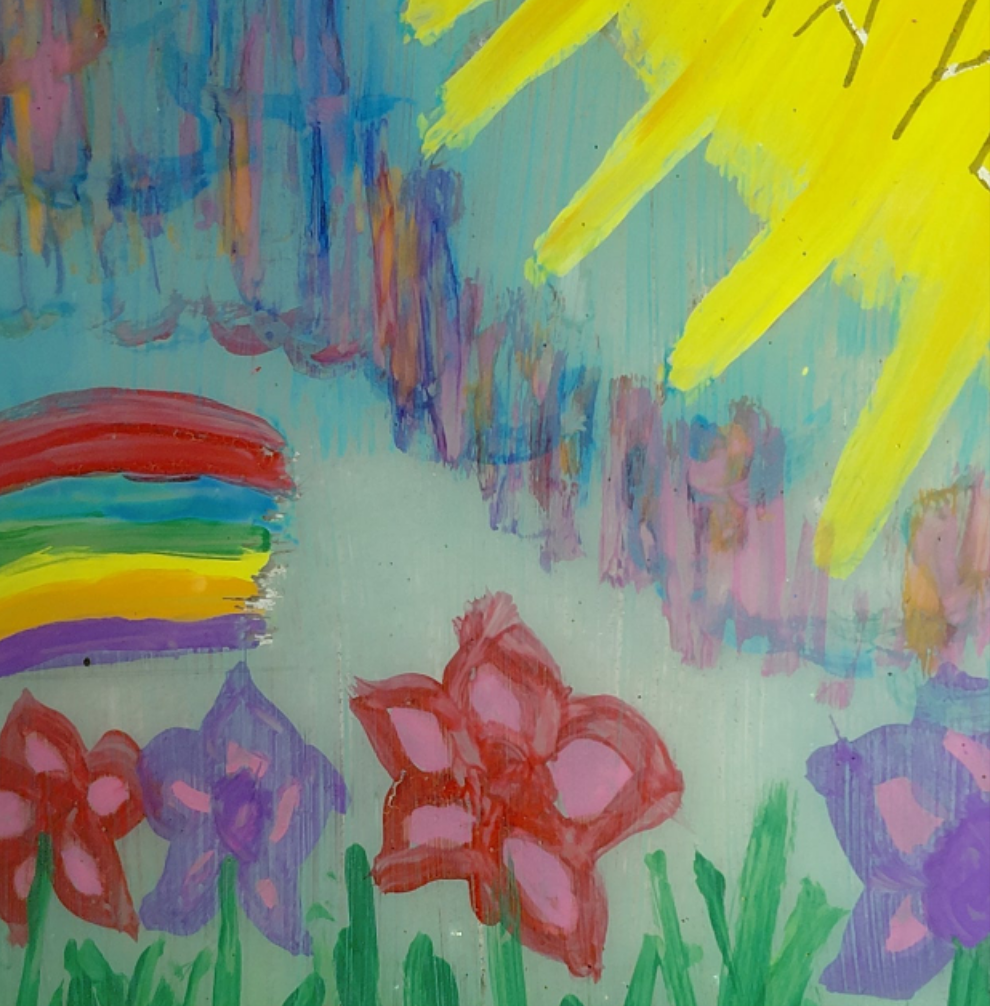 COCOMONEY ART Prayer 1 OF 1 CUSTOM PIECE BY COCOMONEY painting on glass