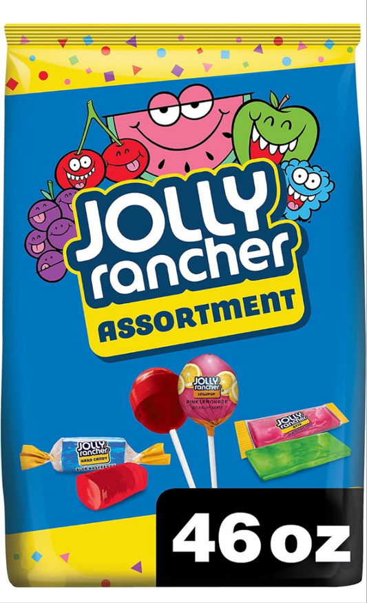 JOLLY RANCHER Assorted Fruit Flavors Hard Candy Variety Bag, 46 oz