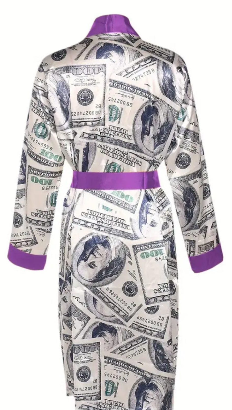 COCOMONEY ROBE PURPLE MONEY ROBE