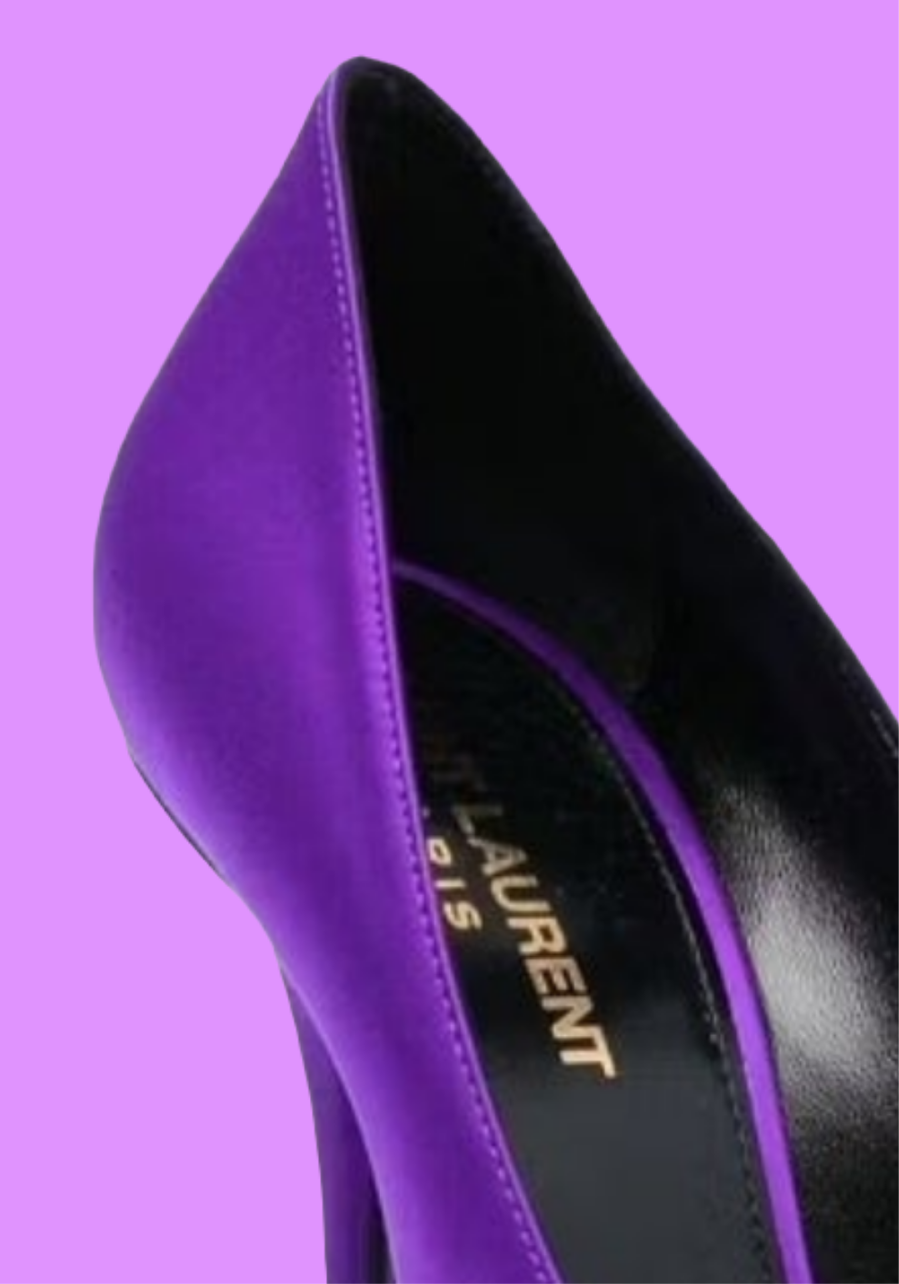 Saint Laurent Marylin pump. Purple