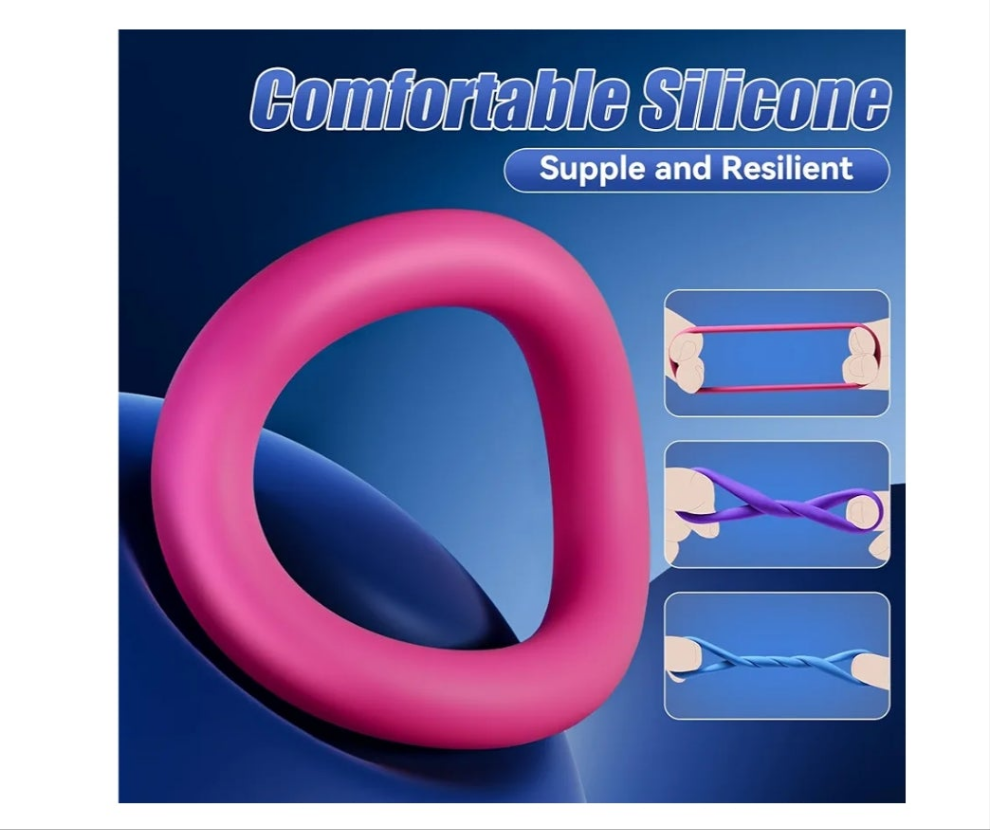 Sex Toys Silicone Penis Ring - Multi-Coloured Cockring Cock Sexual Stimulation Device with 3 Pcs Different Sizes for Erection Enhancing Long Lasting Stronger, Adult Sex Toys for Men or Couple Pleasure