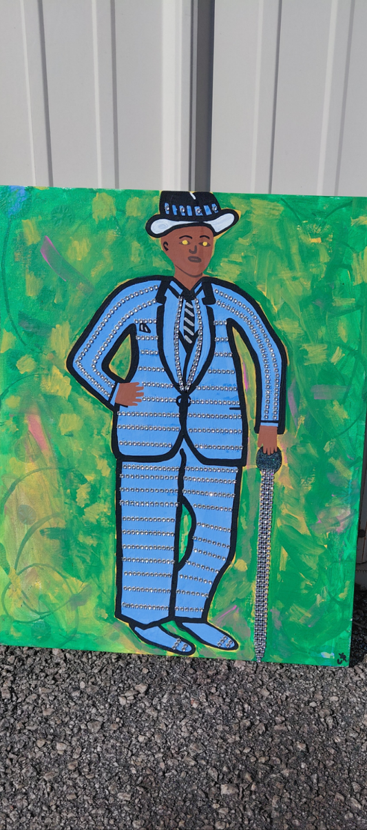 COCOMONEY ART Pimp daddy 1 OF 1 CUSTOM PIECE BY COCOMONEY canvas painting
