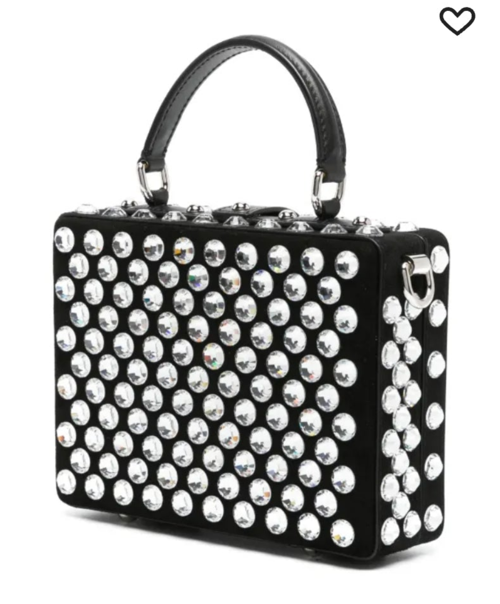 Dolce & Gabbana
Box crystal-embellished leather bag