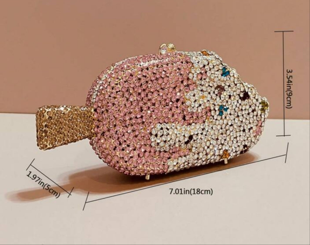 COCOMONEY Miss Icy Clutch Evening Bag
