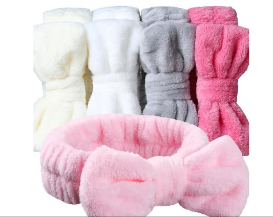 Makeup and Spa Headbands, Bow Headbands for Women's Skincare and Face Washing