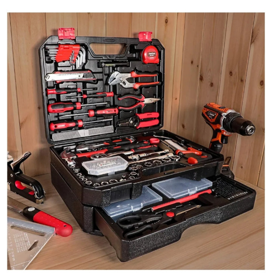 KingTool 325 Piece Home Repair Tool Kit, General Home/Auto Repair Tool Set, Toolbox Storage Case with Drawer, General Household Tool Kit - Perfect for Homeowner, Diyer, Handyman