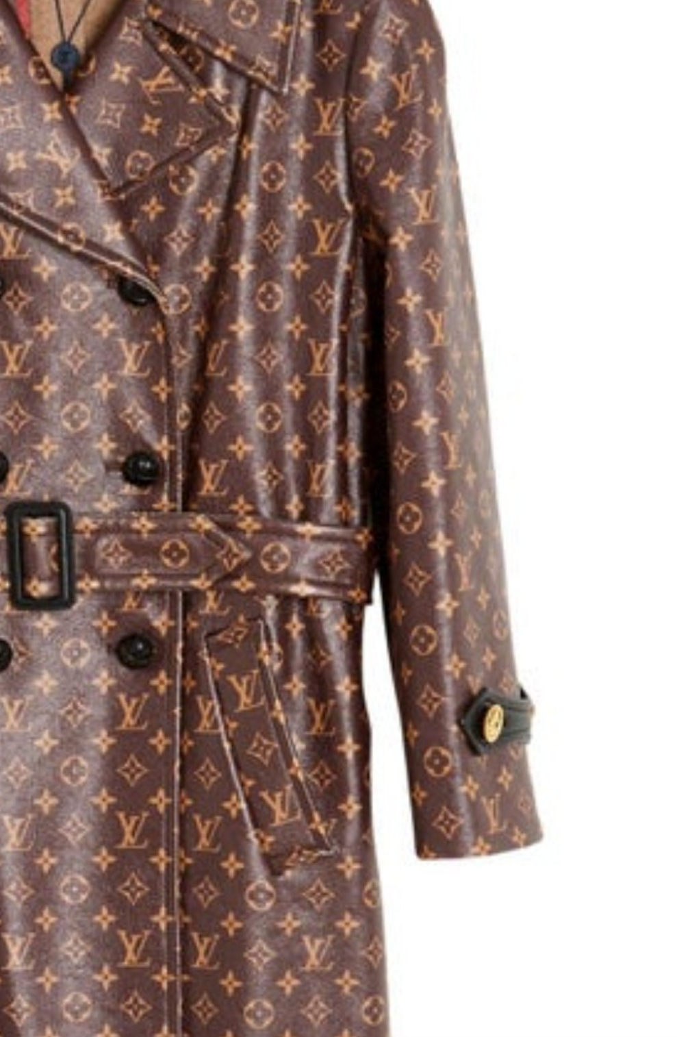 Hot Louis Vuitton 2020 Manteau FR38 LV Silk Monogram Trench Coat UK10 US8 NWT