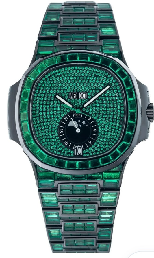 Patek Philippe Nautilus 5726/1A 40MM Green Gemstone Dial With Green Gemstone Bracelet