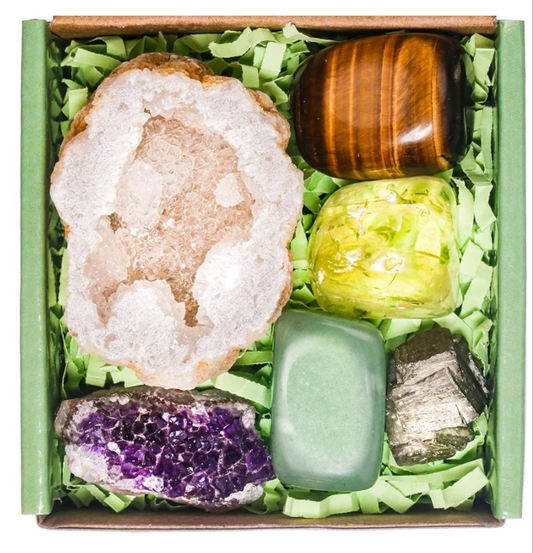 Crystals and Healing Stones Set for Abundance and Prosperity, Spiritual Crystals and Gift for Metaphysical, Witchcraft, Meditation, Manifestation, Zen, Reiki, Fengshui